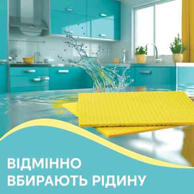 Серветки для прибирання Pani Blysk Вологопоглинаючі 3 шт. (4823071661118) Вінниця