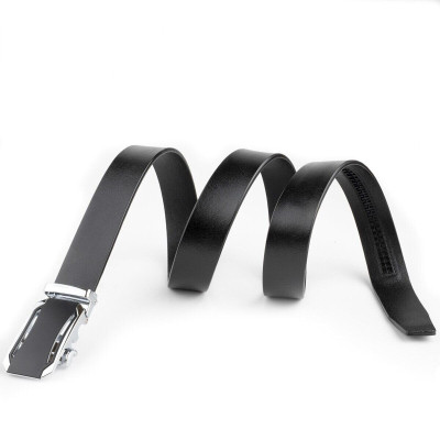 Ремень Vintage Мужской с черной вставкой на пряжке Черный (20255) Винница - изображение 2