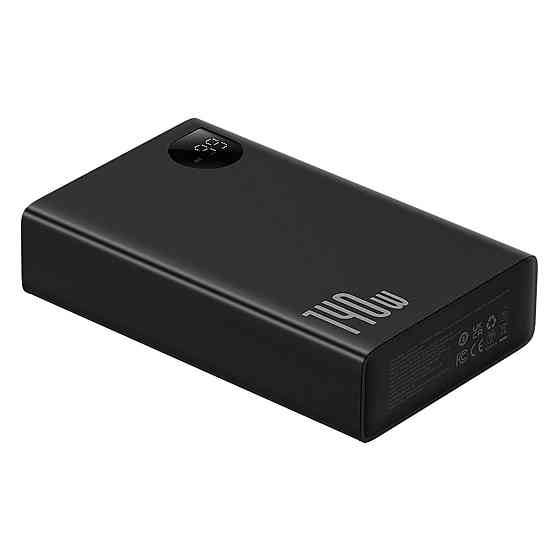 Зовнішній акумулятор Baseus Adaman  Digital Display Fast Charge Power Bank 24000mAh 140W Cluster Black Київ