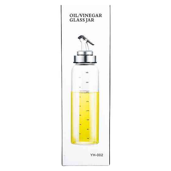 Скляна пляшка для олії та оцту з дозатором 350 мл Київ