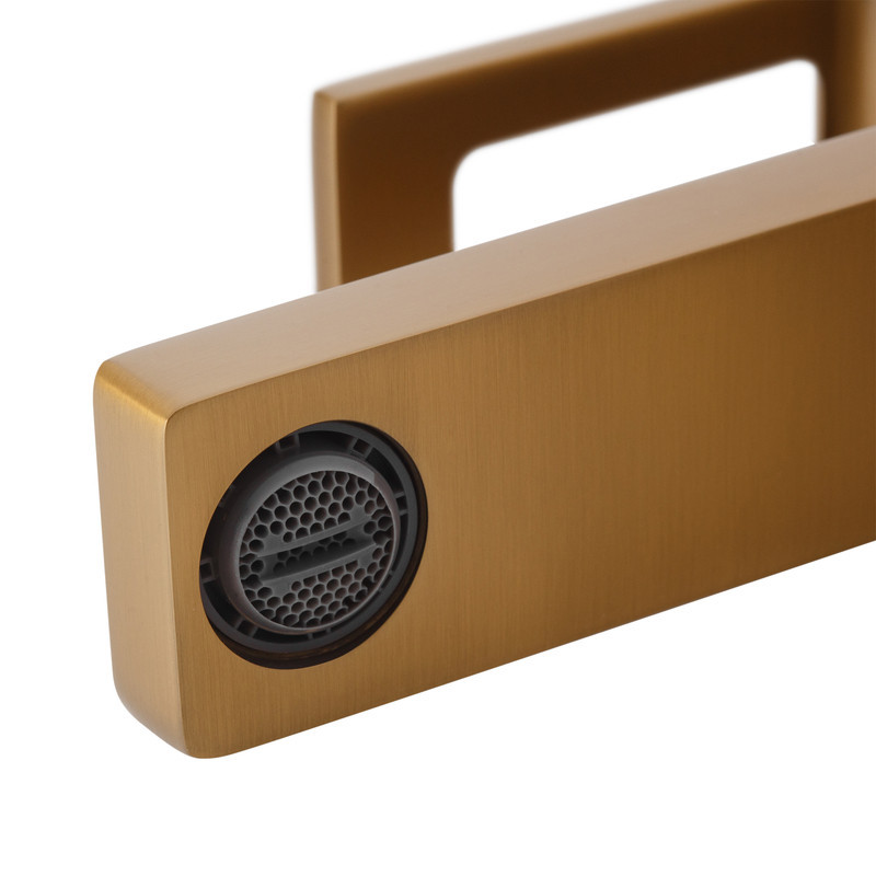 Змішувач для умивальника Haiba KANT 001 Brushed Gold (HB9605) Харків - фото 6