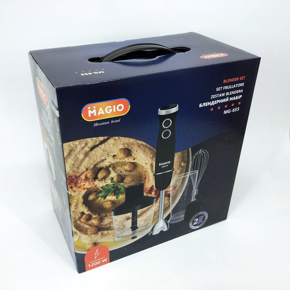 Блендер для пюре і коктейлів MAGIO MG-655, Блендер для приготування крем-соусів класичний XL-20 Львів - фото 6