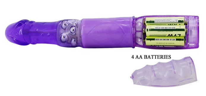 Вібратор із стимулятором клітора та функцією ротації BAILE - TRAVEL PARTNER Purple, BW-020236R Sex Aura Київ - фото 9