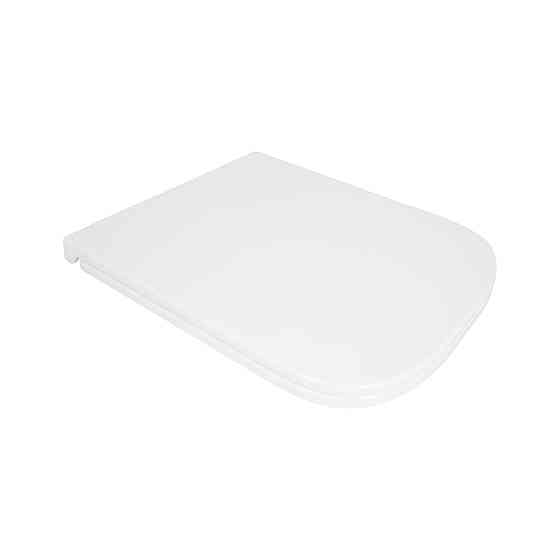 Сидіння для унітаза Qtap (Gemini 490) 428x344x37,5 мм, White, з мікроліфтом, Slim Duroplast, Quick Release QTSC179W49385 Київ
