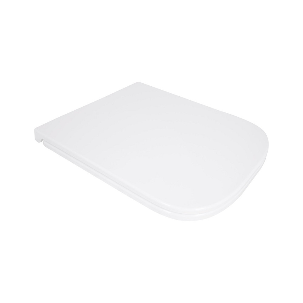 Сидіння для унітаза Qtap (Gemini 490) 428x344x37,5 мм, White, з мікроліфтом, Slim Duroplast, Quick Release QTSC179W49385 Київ - фото 1