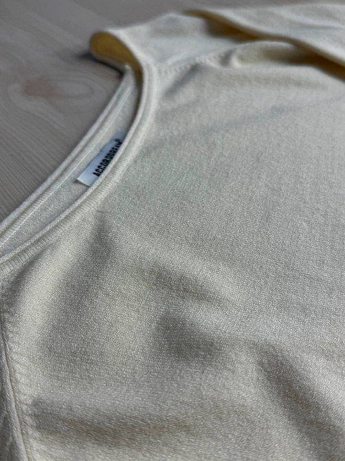 Джемпер жіночий ACCORDDREAM 9377 тонкий светр однотонний базовий, молочний, one size Київ - фото 10