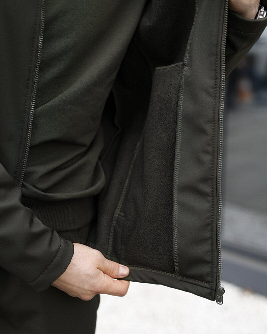 Мужская куртка хаки демисезонная с капюшоном Pobedov Shadow V2 Киев - изображение 6