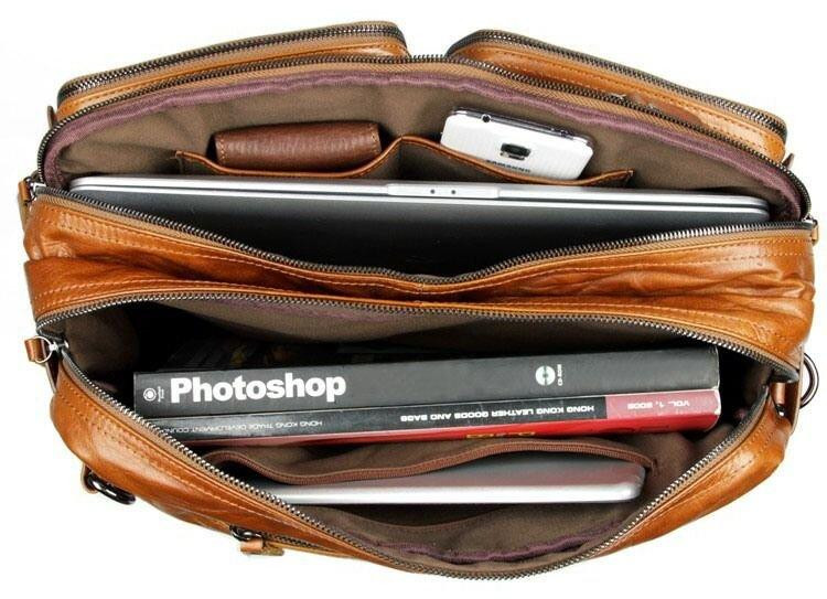 Сумка чоловіча трансформер Рудий (Vintage) Київ - фото 14