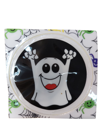 Наклейка для Хэллоуина Привиденье 8 см бело-черный Киев