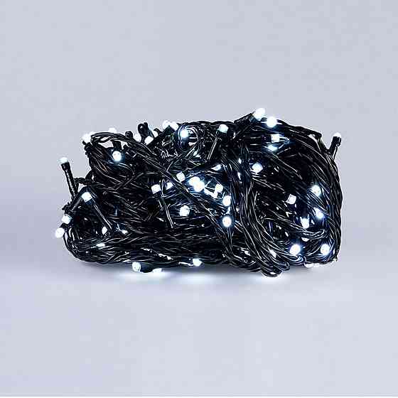 Garlando Новорічна гірлянда кімнатна нитка 22 м 220 LED чорний провід Білий W220LED22MBW Коломия