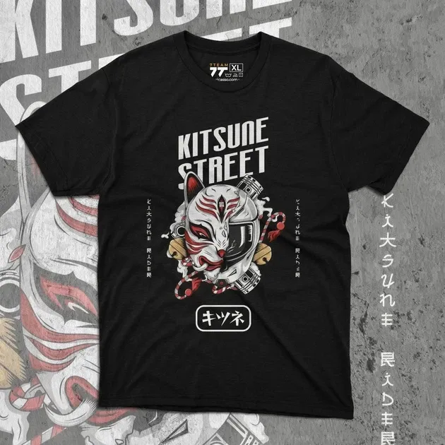 Футболка для подростка мальчика с принтом Кітсуне Стріт Размер 160 Anime10010 Днепр - изображение 1