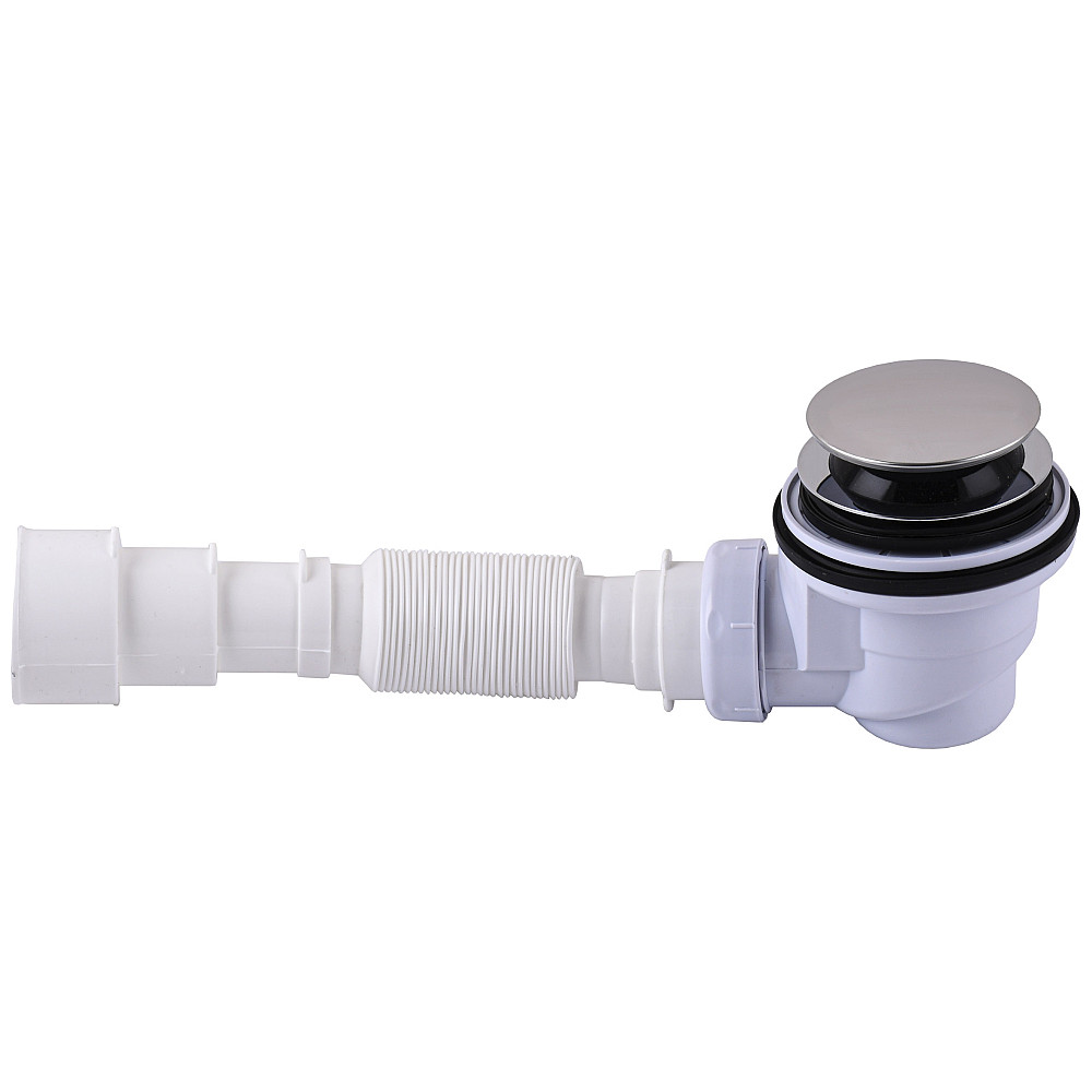 Сифон ″Waterstal″ для душового піддону Click-Clack з гнучкою трубою 32/40/50  Н=65 мм (А - 1765) Луцк - изображение 1