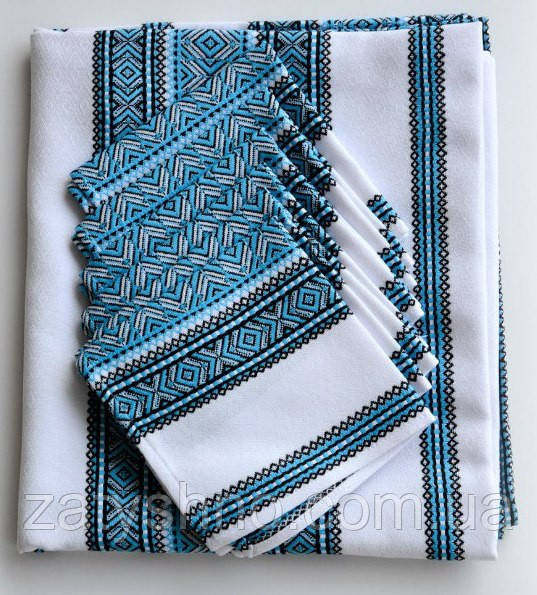 Вишита скатертина на бавовні вишита Київ - фото 1