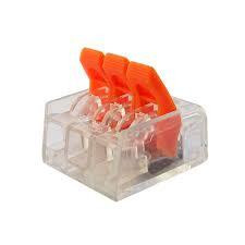 Багаторазова клема PCT-413 (типу WAGО 221) з важелями на 3 контакту 0,25-4мм. кв Полтава - фото 1