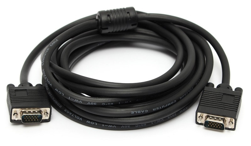 Кабель VGA 15M-15M, 5.0 м з феритами, екранований Винница - изображение 2