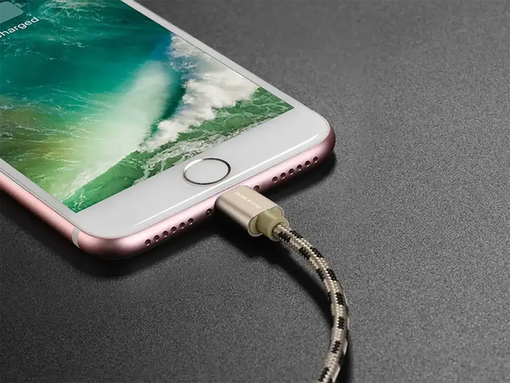 Кабель USB - Lightning Borofone BX24 1м 2А швидка зарядка для iPhone iPad нейлоновий шнур із чіпом захисту Одеса - фото 7