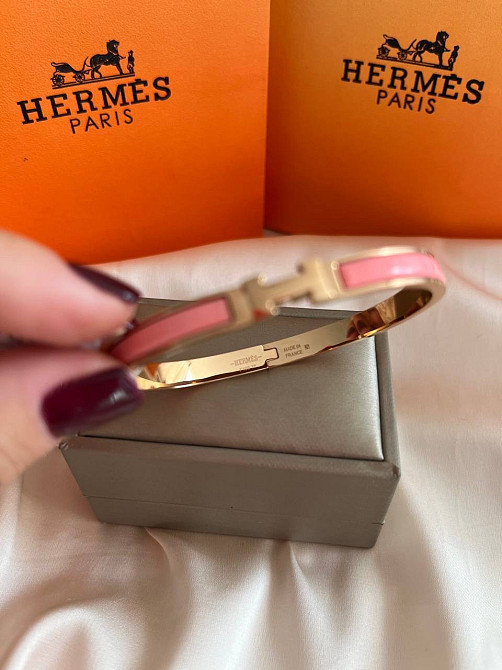 Браслет Hermes покриття золото 18К Одеса - фото 3