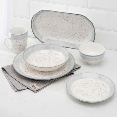 Чашка Ardesto Siena, 360мл, порцеляна, біло-сірий (AR2936SW) Вінниця - фото 3