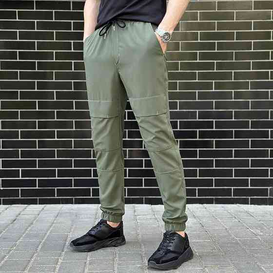 Чоловічі штани джогери з кишенями світлий хакі Pobedov Vershyna Київ