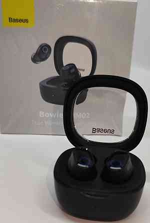 Вакуумные блютуз наушники Lenovo LP60/Baseus WM02 красивый звук микрофон. Киев