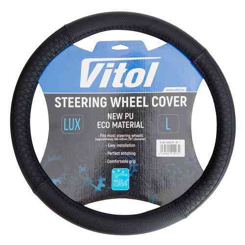 Чохол на кермо VLOD-24UC29 BK L чорний з BO Харків