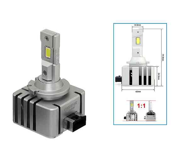 Комплект светодиодных ламп Qline Ultra D1S 65W 6000K (2шт) Харьков