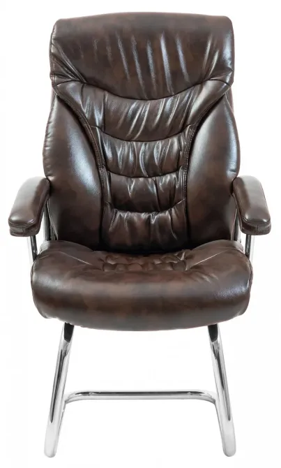 Офисное Конференционное Кресло Richman Cagliari Titan Dark Brown CF Хром Коричневый Днепр - изображение 2