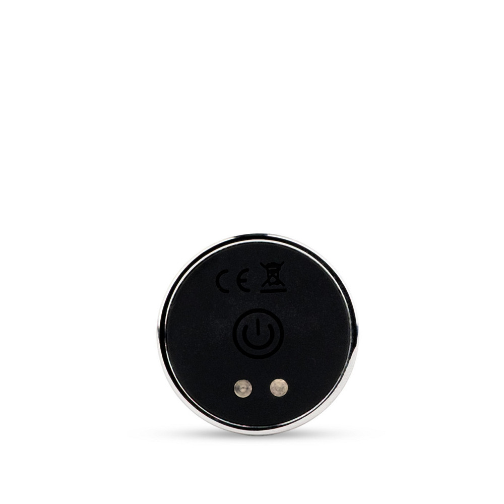 Металевий вібро-плаг Metal Butt Plug S з USB-заряджанням та пультом керування Sex Aura Київ - фото 2