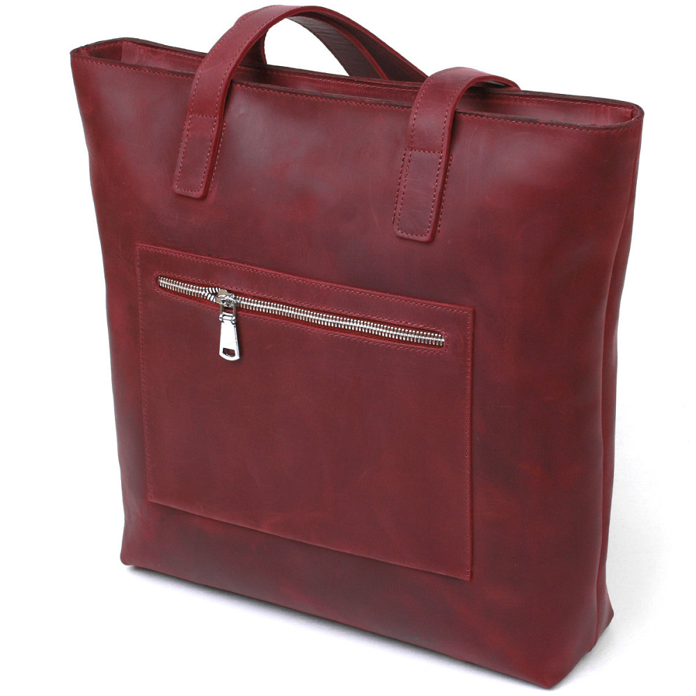 Вінтажна жіноча сумка-шоппер Бордовий (SHVIGEL) Київ - фото 12