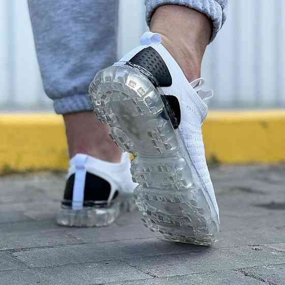 Кросівки в стилі N!ke VaporMax Білі Чоловічі Чорні (розміри: 40,41) - 800 Дніпро