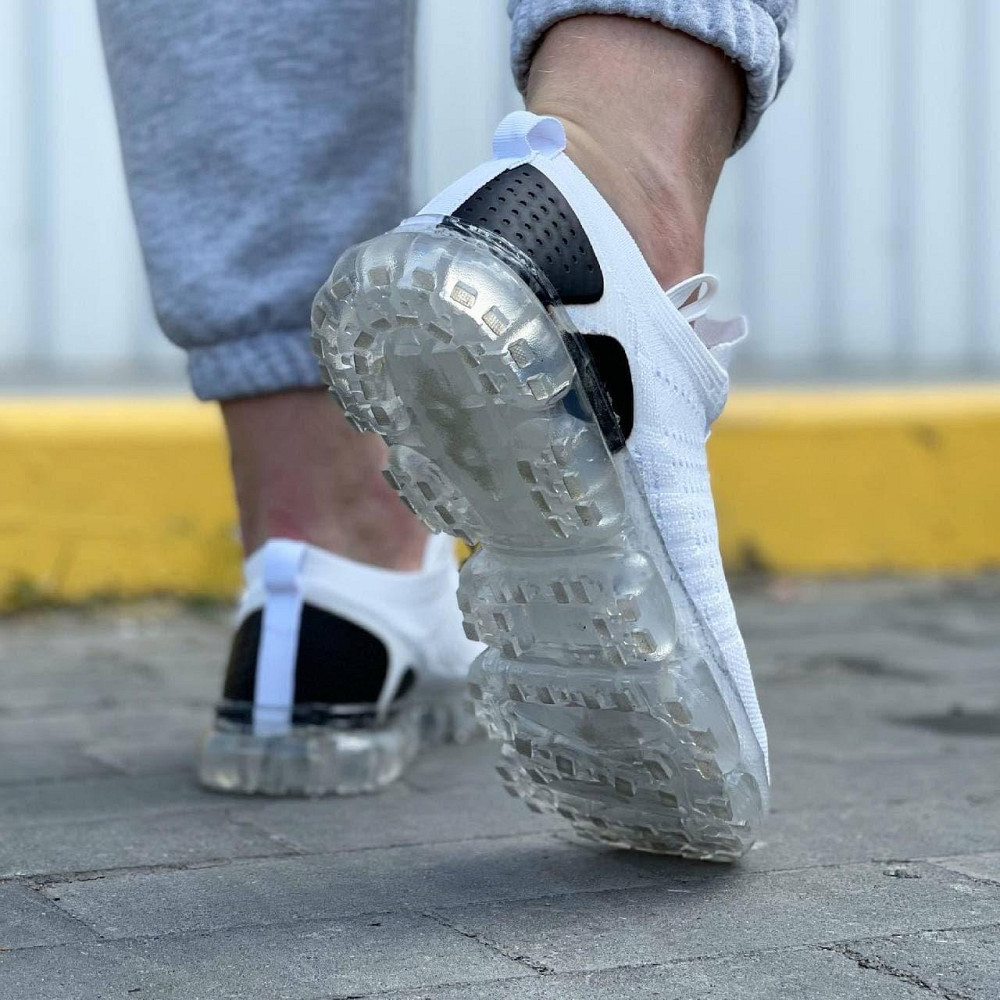 Кроссовки в стиле N!ke VaporMax Белые Мужские Черные (размеры: 40,41) - 800 Днепр - изображение 3