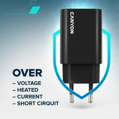 Зарядное устройство Canyon USB-C PD30W OnCharge Black (CNE-CHA30CLB) Винница - изображение 7