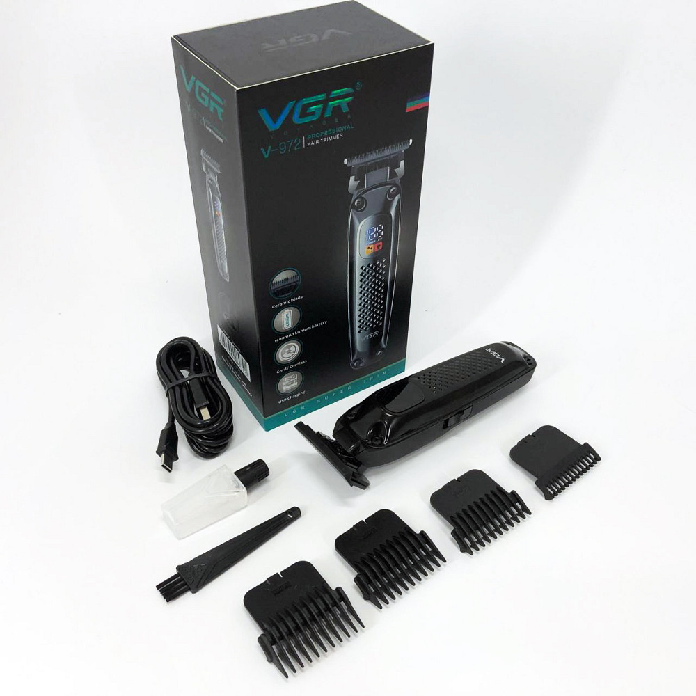 Електрична машинка тример для волосся і бороди VGR V-972, Тример для волосся портативний DH-78 Львів - фото 8