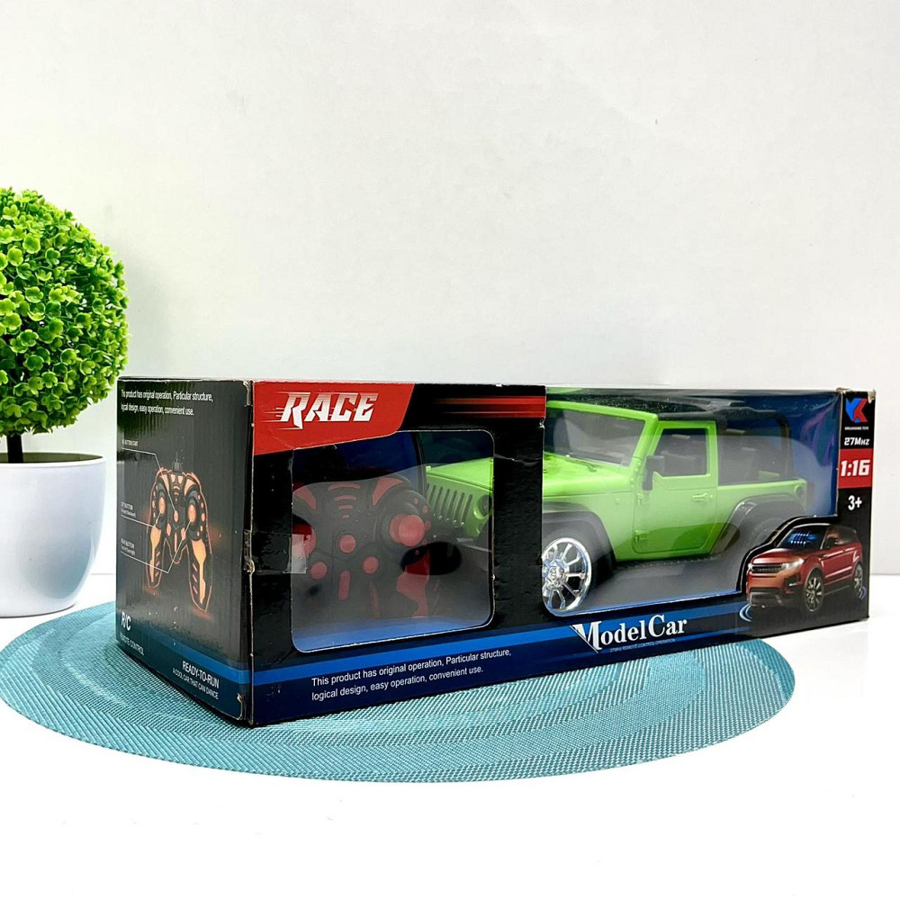 Джип позашляховик з гумовими колесами на радіокеруванні Зелений (9088-6AD) Чернігів - фото 5