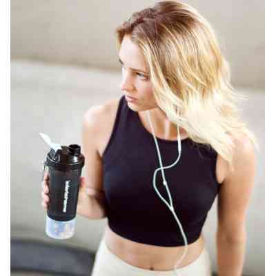 Шейкер спортивный SmartShake Slim 500ml Black (10253001) Винница