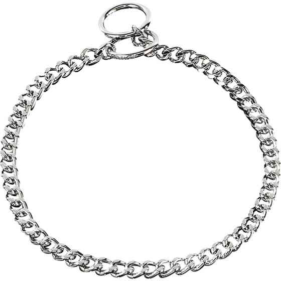 Sprenger Collar Flat Narrow Link СПРЕНГЕР ОШЕЙНИК для собак, короткое звено 3 мм с огранкой, хромированная сталь Киев