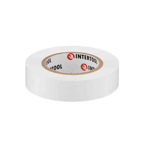 Стрічка ізоляційна 0.15мм*17мм*15м біла INTERTOOL IT-0043 Киев