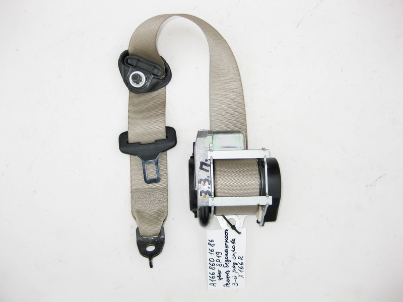 Mercedes-Benz  A1668601686 8P19 Ремінь безпеки 3-й ряд правий бежевий GL X166 Одеса - фото 1