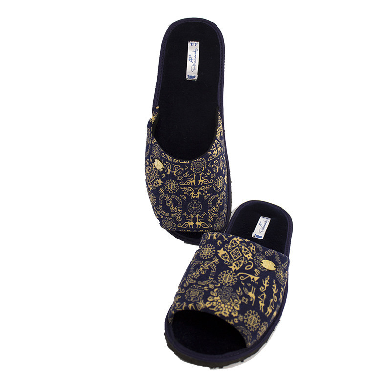 Мужские открытые домашние тапки 