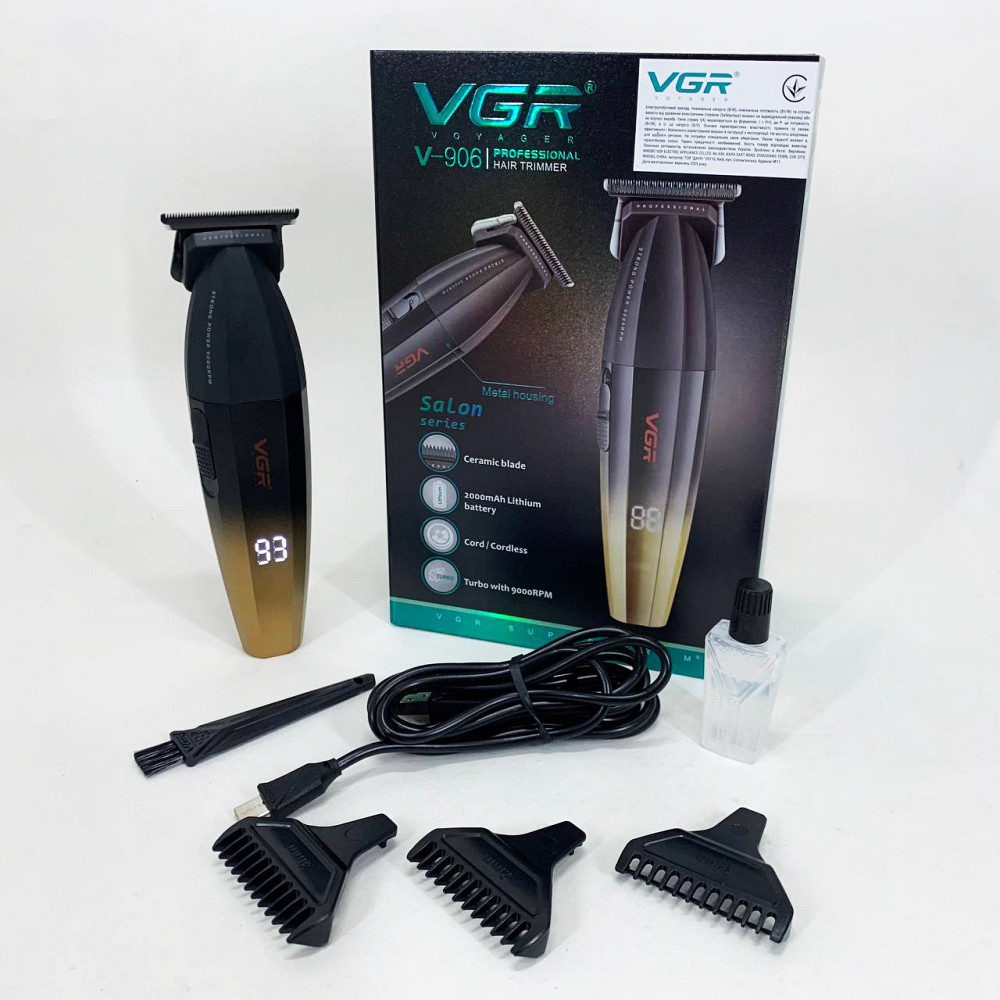 Електрична машинка для стрижки потужна VGR V-906, Електрична машинка для стрижки побутова DC-83 Львів - фото 12