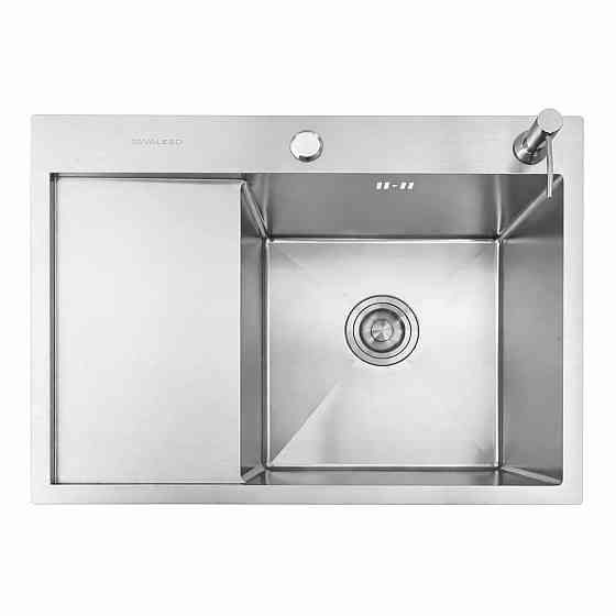 Мийка кухонна нержавіюча сталь для кухні VALESO CM 65*50 R DÉCOR Handmade 3.0/0.8 Коломыя