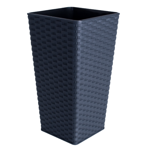 Вазон Ротанг 16*16*30см квадратний граніт Алеана Житомир - изображение 1