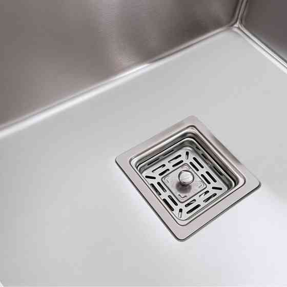 Мийка Platinum Handmade 780х430х220 L нержавійка (квадратний сифон,3.0/1.0) Коломыя