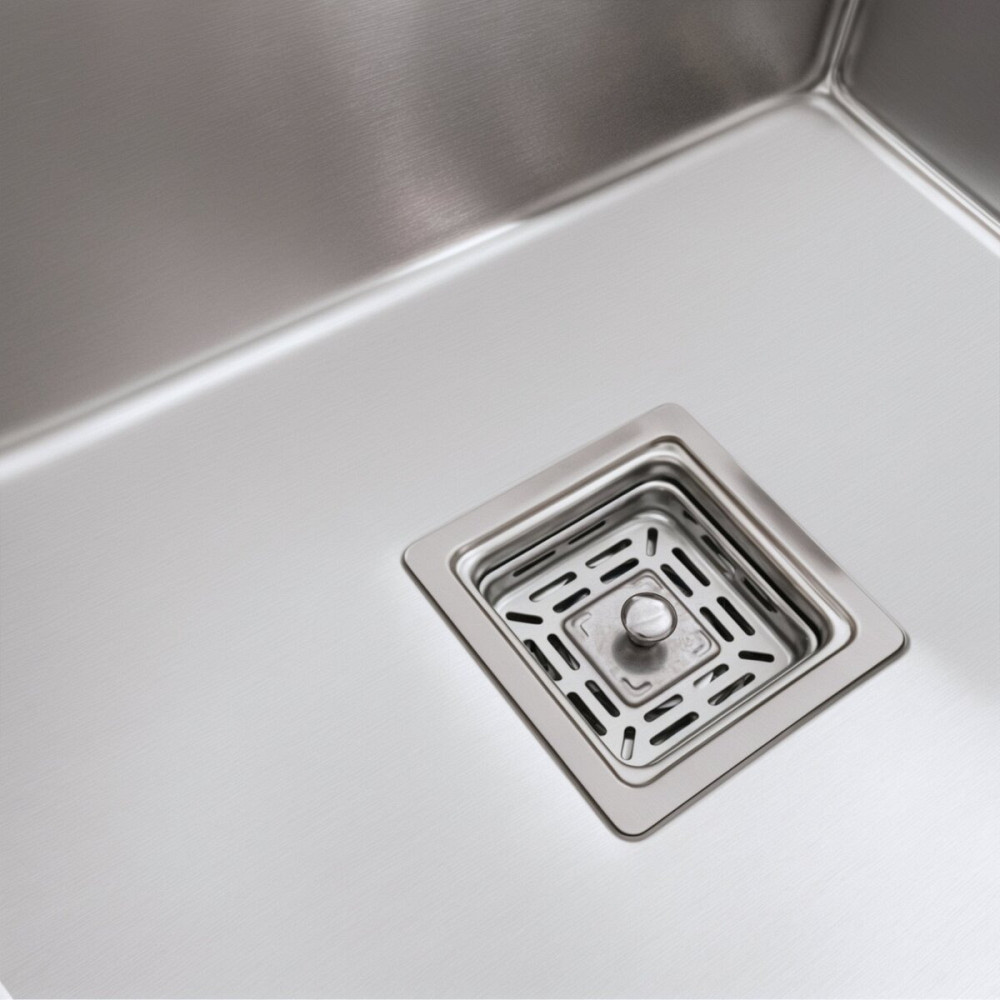 Мийка Platinum Handmade 780х430х220 L нержавійка (квадратний сифон,3.0/1.0) Коломыя - изображение 6