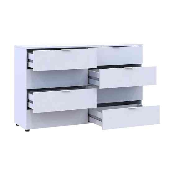 Комод Doros Рон 8 Белый 8 Ящиков 130х38х81 DRS-011774 (41516172) Днепр