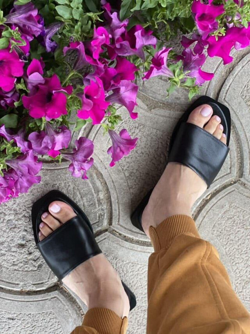 M.KRAFT Шльопанці жіночі M.KRAFT Ш 40 чорні (літо, шкіра натуральна) (4661) Коломия - фото 3