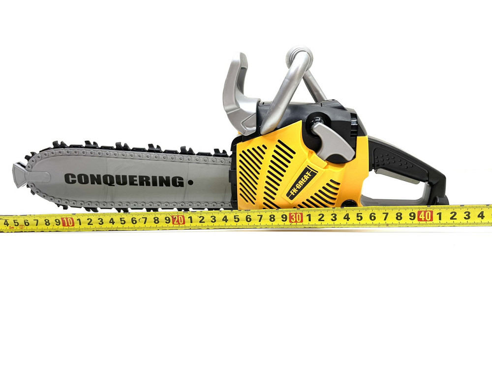 Бензопила іграшкова автоматичне обертання ланцюга зук Жовто-чорна (T001) Чернігів - фото 2