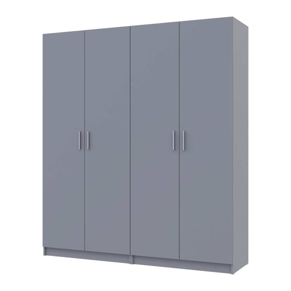 Комплект Doros Промо з полицями Сірий 2+2 ДСП 180х48х204 DRS-011627 (80737771) Дніпро - фото 2