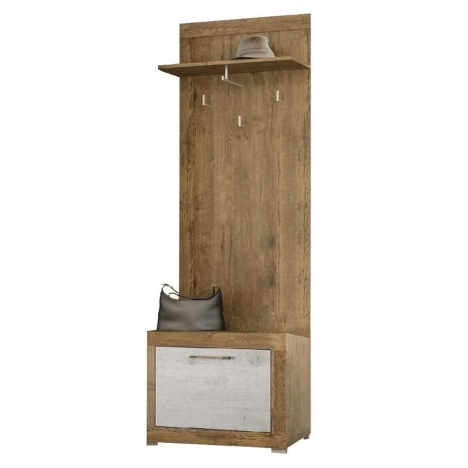 Вішак Парма 68 Меблі-сервіс Дуб Апріл Бетон Індастрі Львів - фото 1