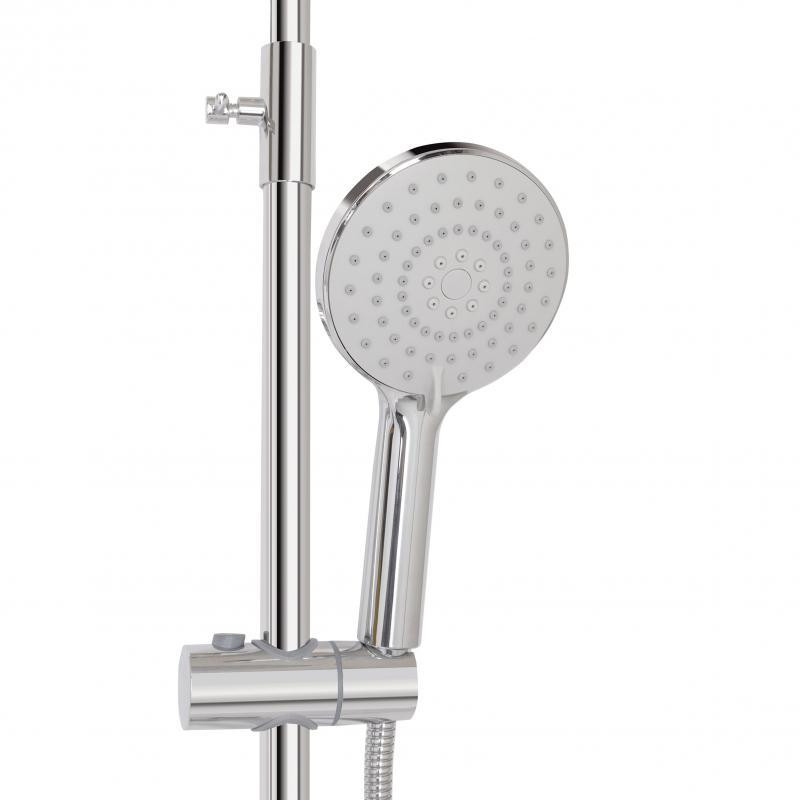 Душевая система универсальная Lidz Latwa 1030 Chrome на три потребителя (с изливом) из цинка Харьков - изображение 4